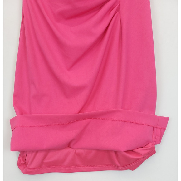 Dana Buchman Sheath Dress Ruched Cap Sleeve Women 10 Fuchsia Office Feminine - Picture 14 of 15